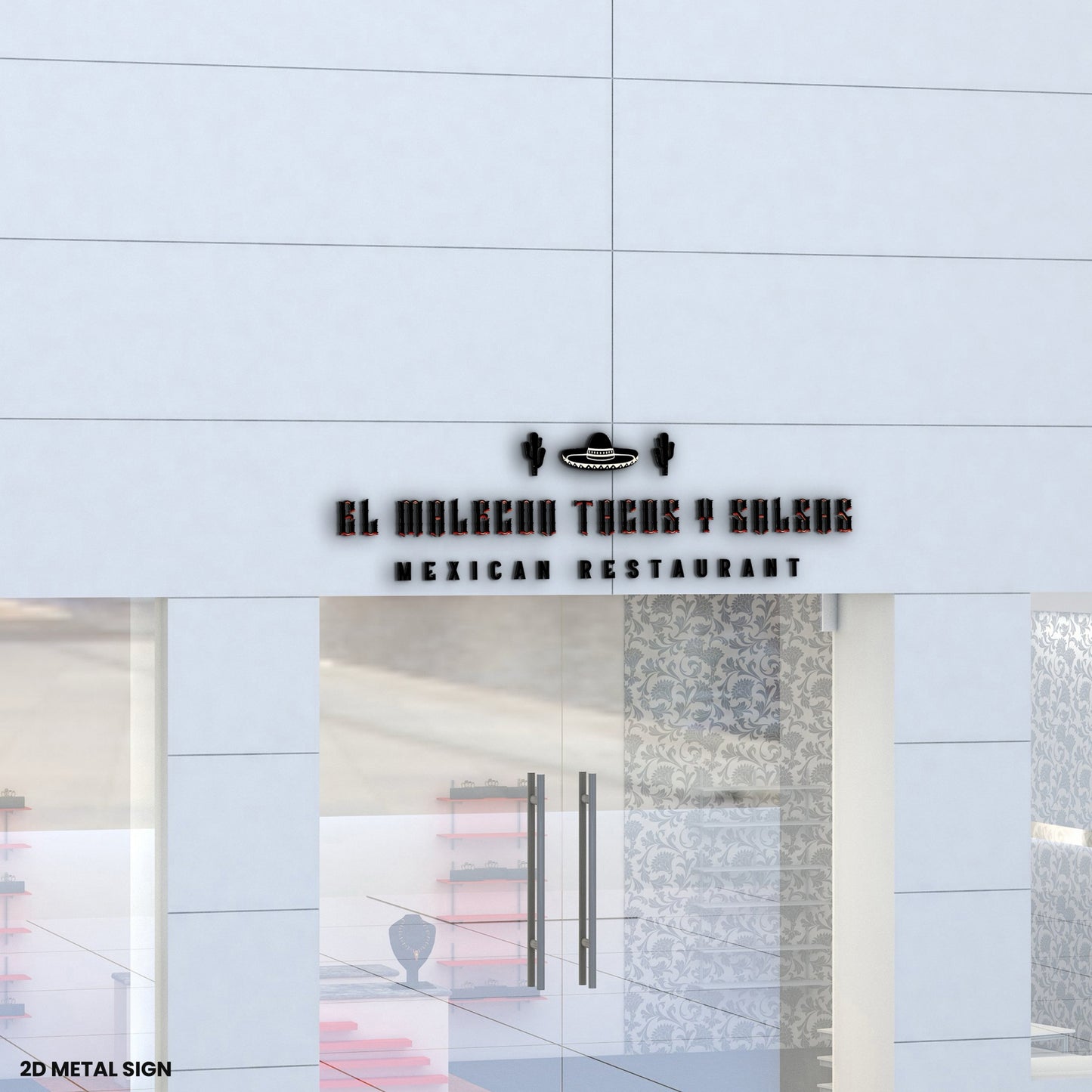 Custom 2D Metal Office Sign for Carlos - Nova Pro Signs