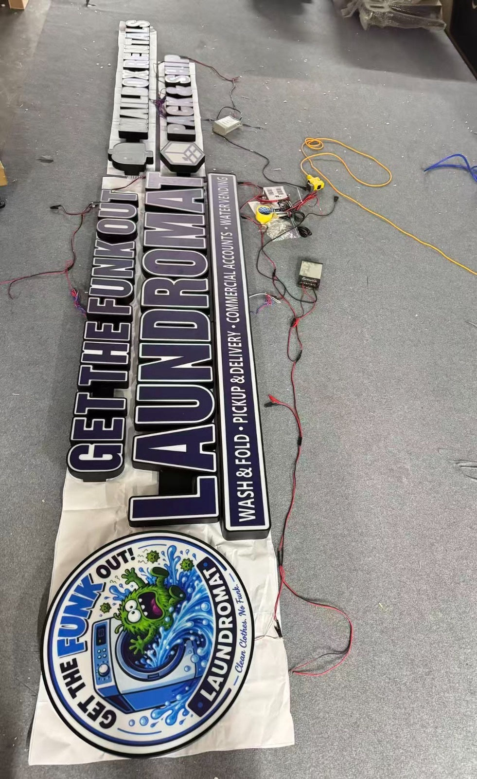 Custom 3D Frontlit Channel Sign with Raceway for Sam Williams - 50% Remaining Payment - Nova Pro Signs