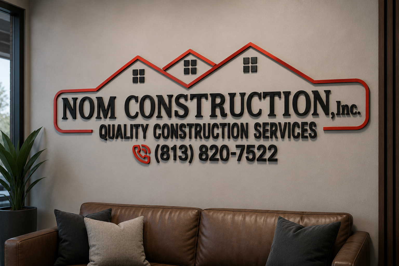 Custom 3D Metal Backlit Sign for Natanael Ortiz