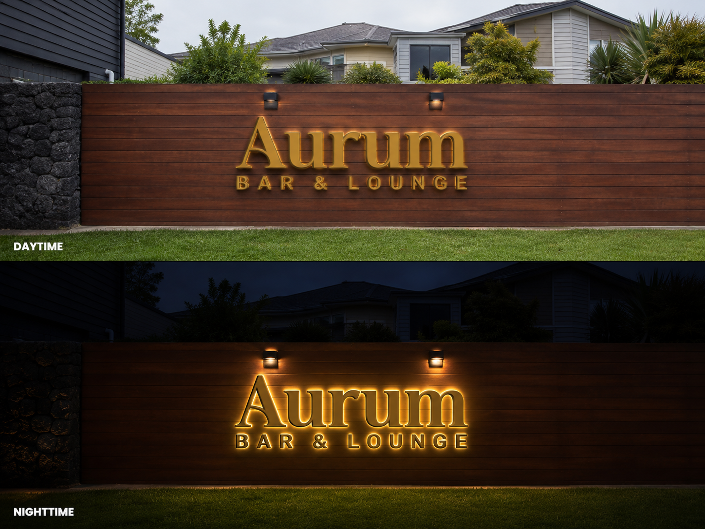 Custom Front & Backlit Sign for Dev Anthony