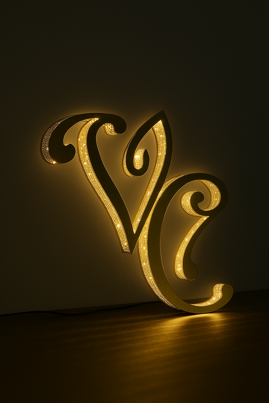 Custom 3D Acrylic Illuminated Sign for Anish Amlani (50% Deposit) - Nova Pro Signs