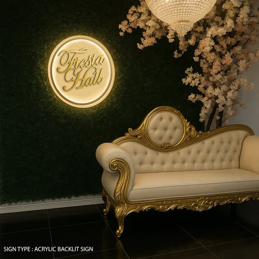 Custom Acrylic backlit Sign for Blanka Nieto - Nova Pro Signs