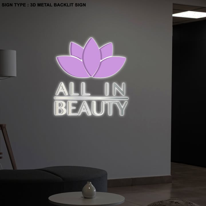 Custom 3D Metal Backlit and Frontlit Sign for Ivan Andrade - Upfront - Nova Pro Signs