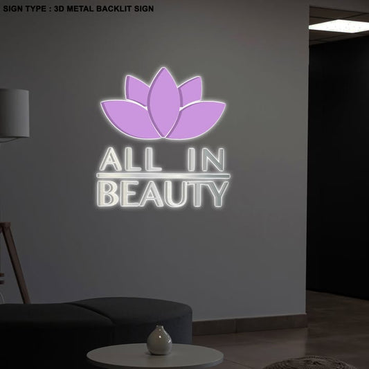 Custom 3D Metal Backlit and Frontlit Sign for Ivan Andrade - Upfront - Nova Pro Signs