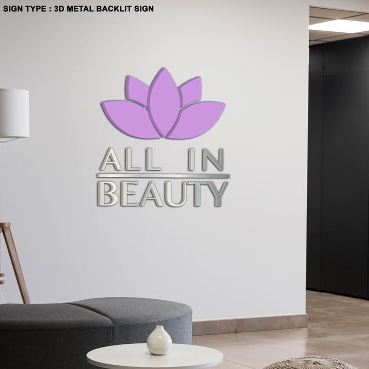 Custom 3D Metal Backlit and Frontlit Sign for Ivan Andrade - Upfront - Nova Pro Signs