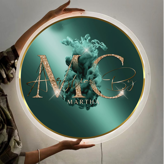 Custom Acrylic backlit Sign for Sonia Rodriguez