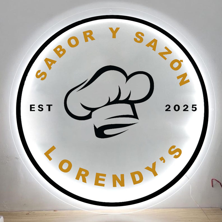 Custom Acrylic backlit Sign for Lorendy Alvarado - Nova Pro Signs