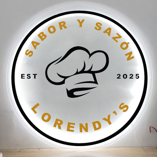 Custom Acrylic backlit Sign for Lorendy Alvarado