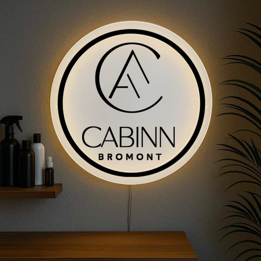 Custom Acrylic backlit Sign for Laurent Godbout