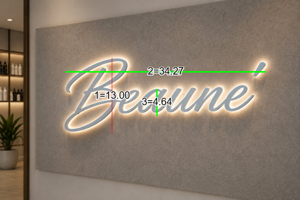 Custom 3D Metal Backlit Sign for Ann Marie - Nova Pro Signs