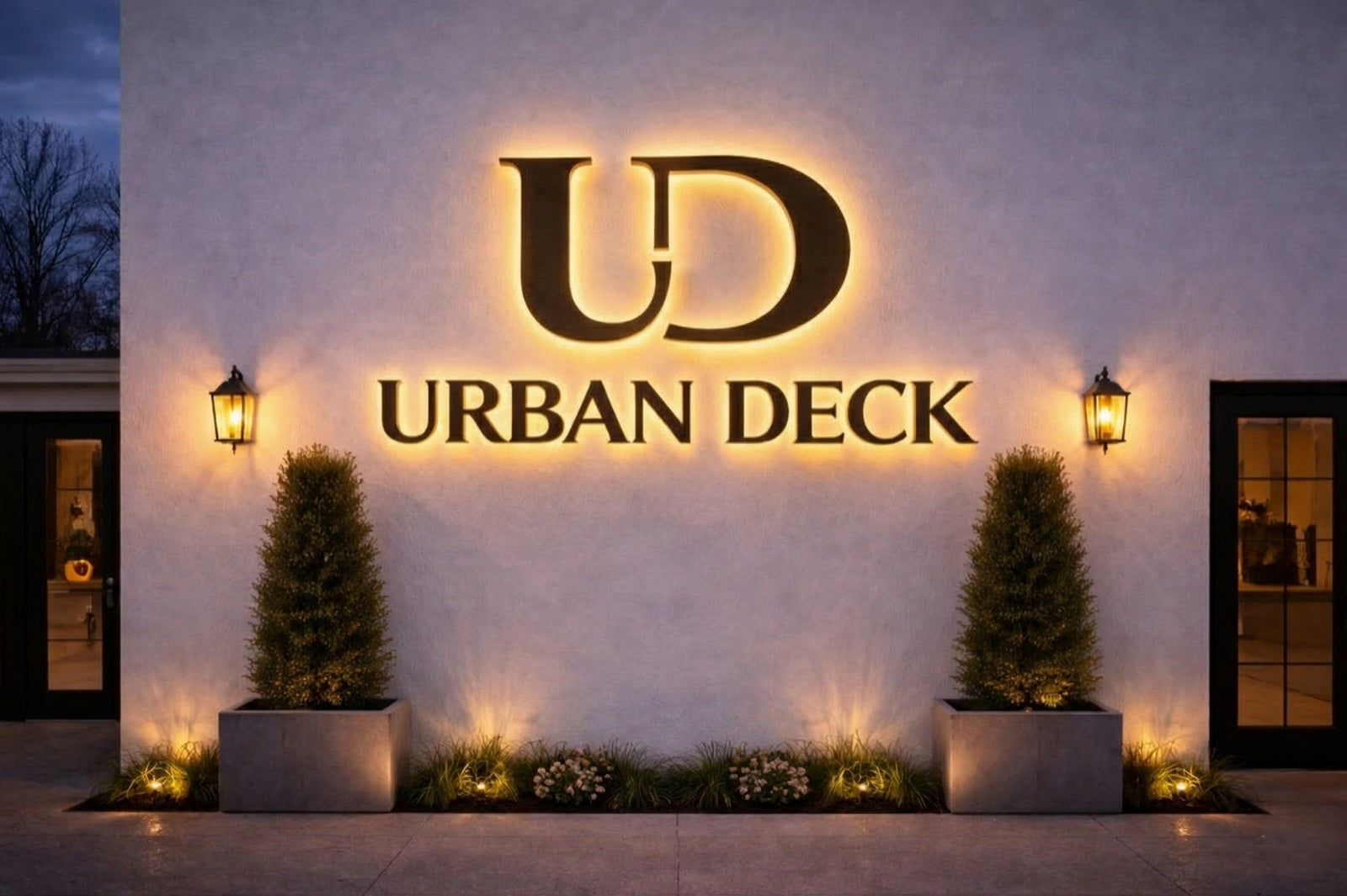 Custom 3D Metal Backlit Sign for URBAN DECK - Nova Pro Signs