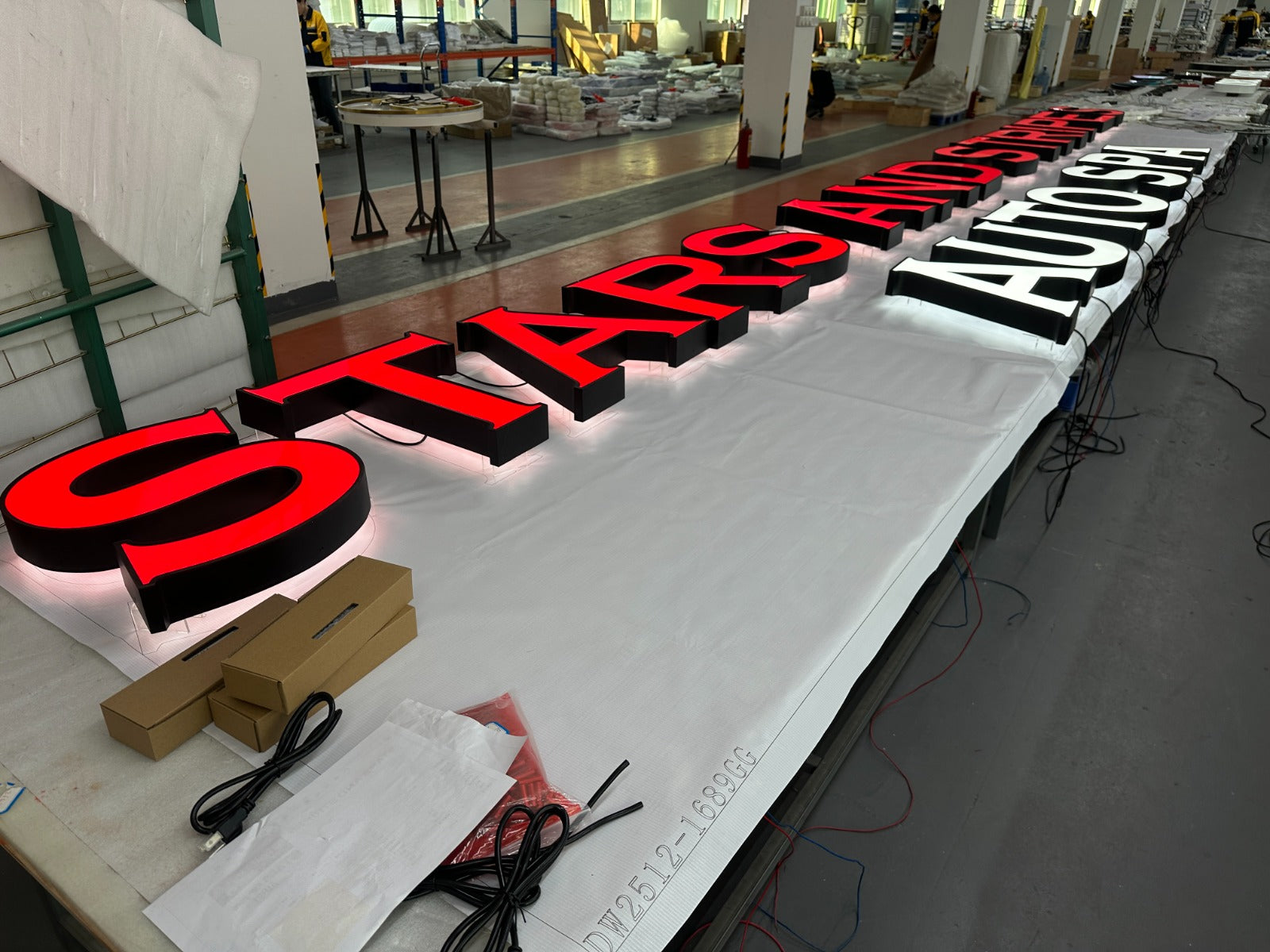 Custom 3D Channel Letter Backlit Sign for James Gulsby - 50% Remaining