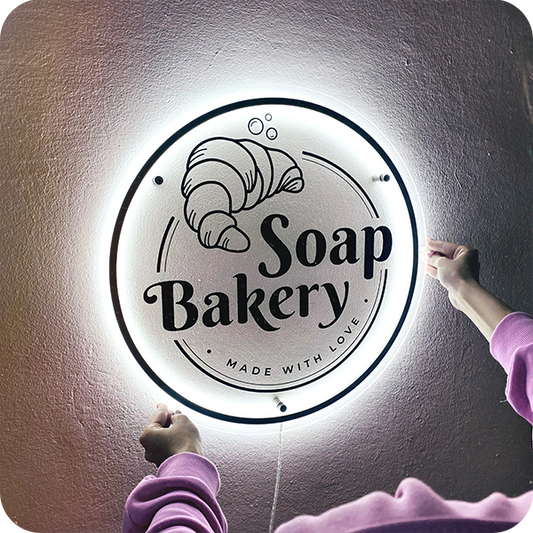 Circle Backlit Business Signs - Nova Pro Signs