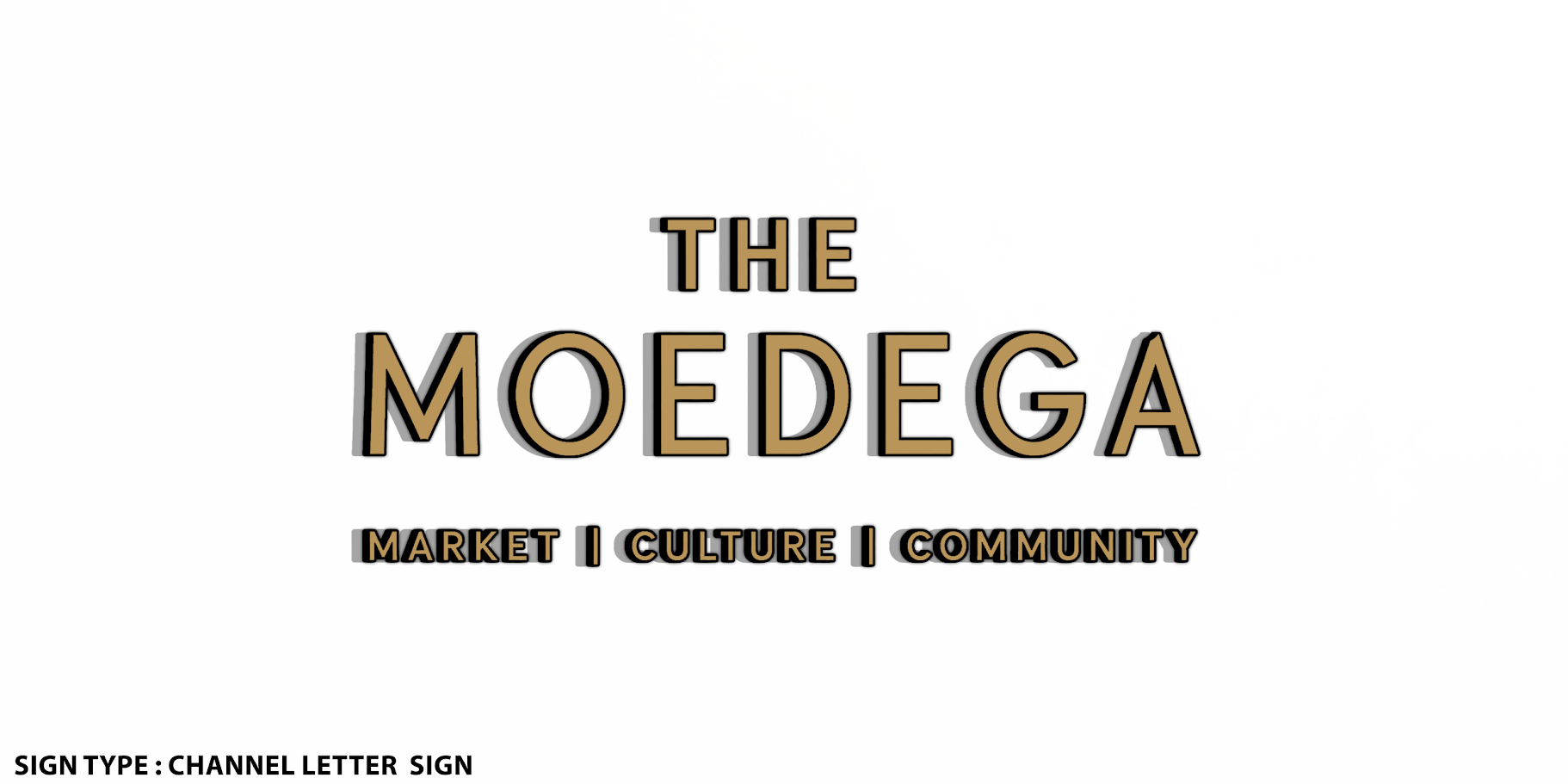 Custom Acrylic 5MM Solid Sign for THE MOEDEGA