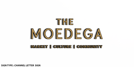 Custom Acrylic 5MM Solid Sign for THE MOEDEGA - Nova Pro Signs