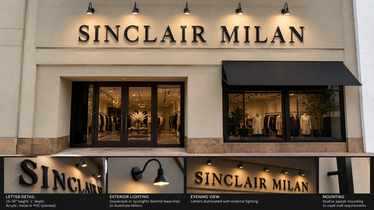 Custom Fabricated Non-lit Metal Sign for SINCLAIR MILAN with 50% DEPOSIT - Nova Pro Signs