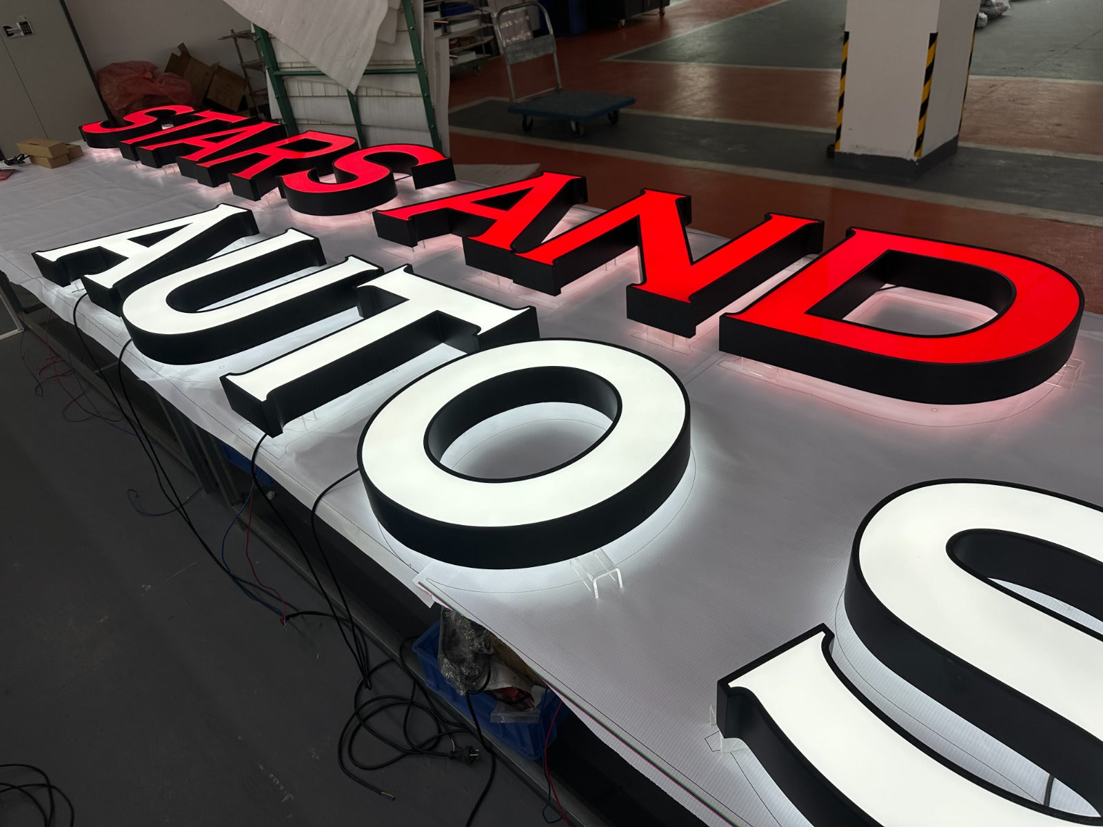 Custom 3D Channel Letter Backlit Sign for James Gulsby - 50% Remaining