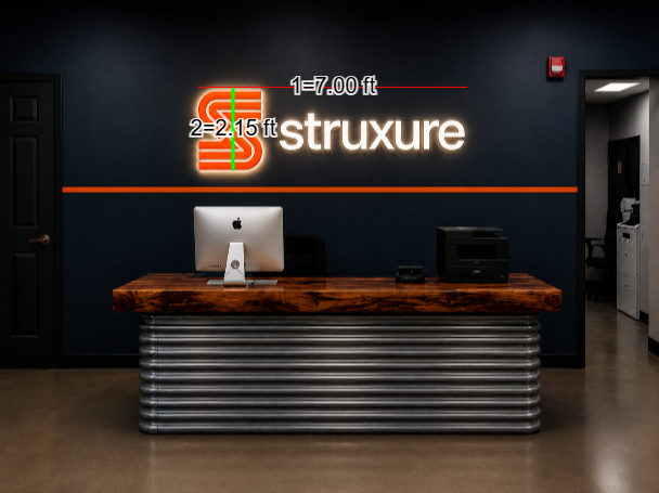 Custom 3D Metal Backlit Sign for Julie Stein