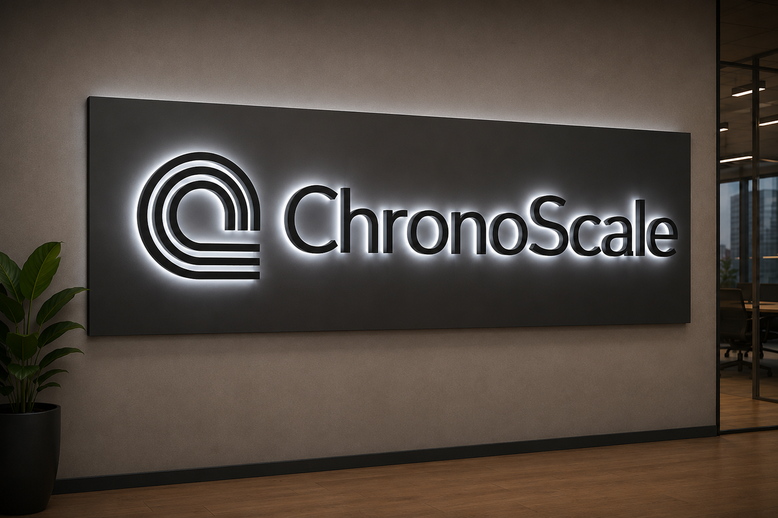 Custom 3D Metal Backlit Sign with Backboard for Thomas Jorgensen