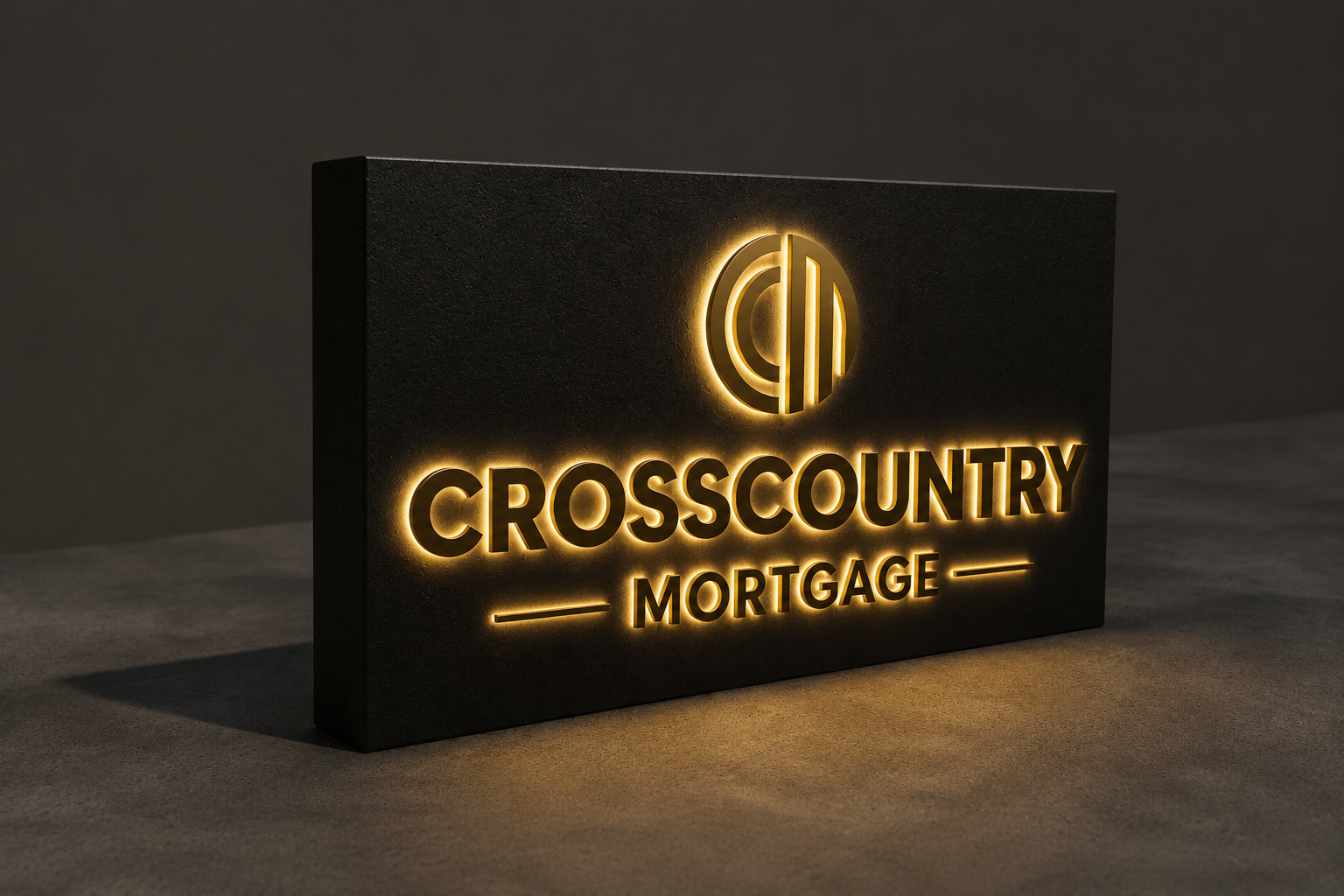 Custom Double Sided Metal Backlit Sign for Josie Matthews
