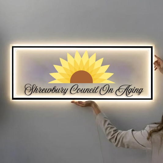 Custom Acrylic backlit Sign for Iesha sahin