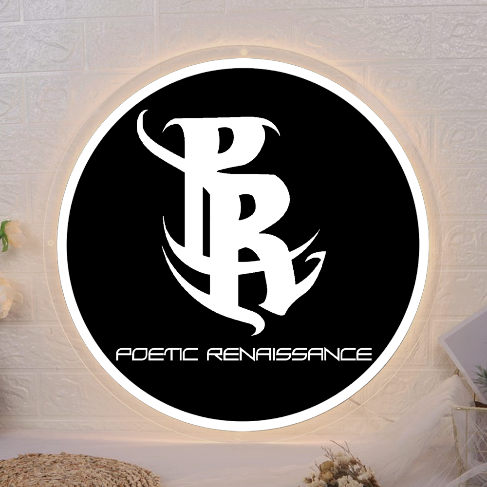 Custom Acrylic backlit Sign for Poetic Renaissance - Nova Pro Signs
