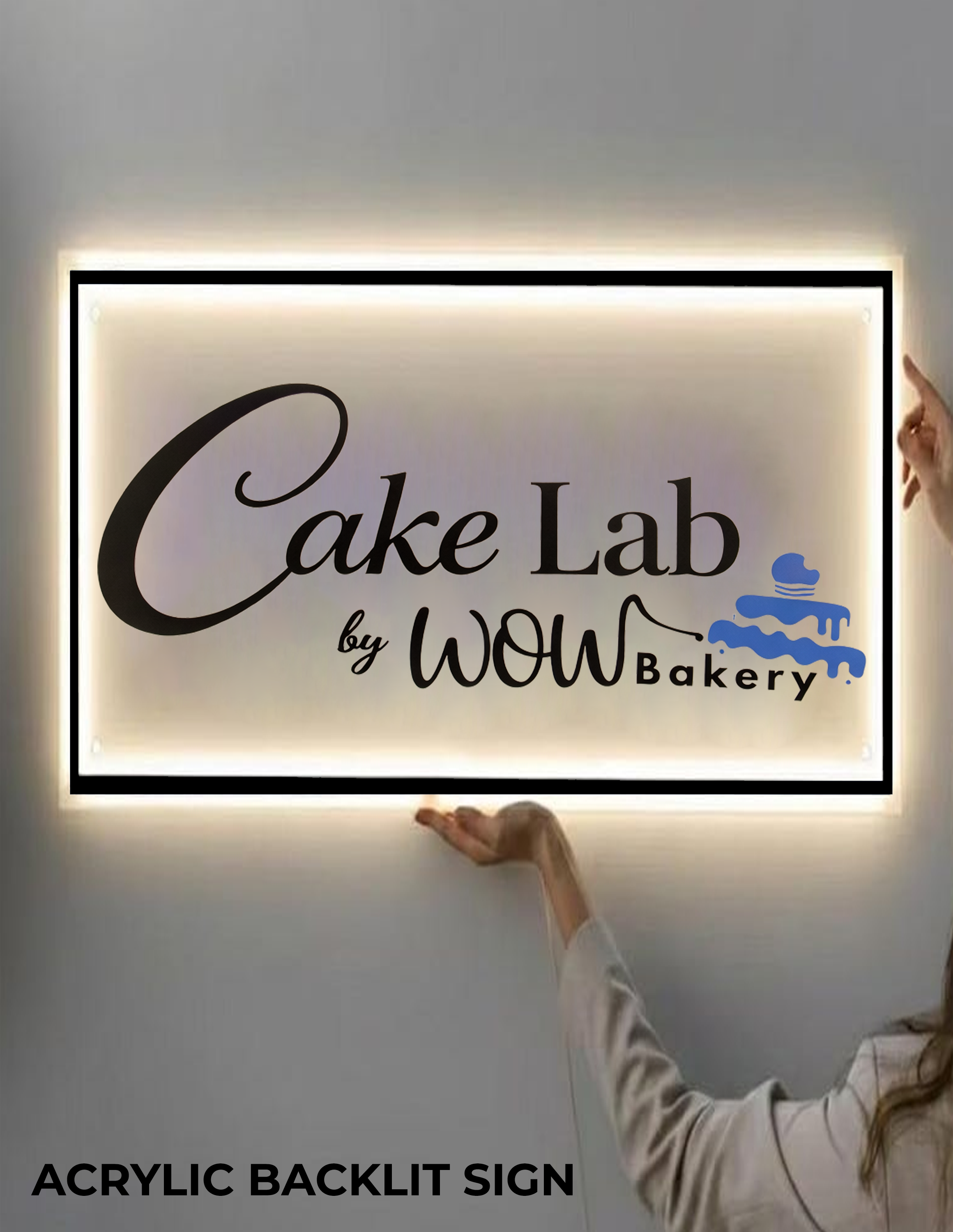 Custom Acrylic backlit Sign for James McGhee - Nova Pro Signs