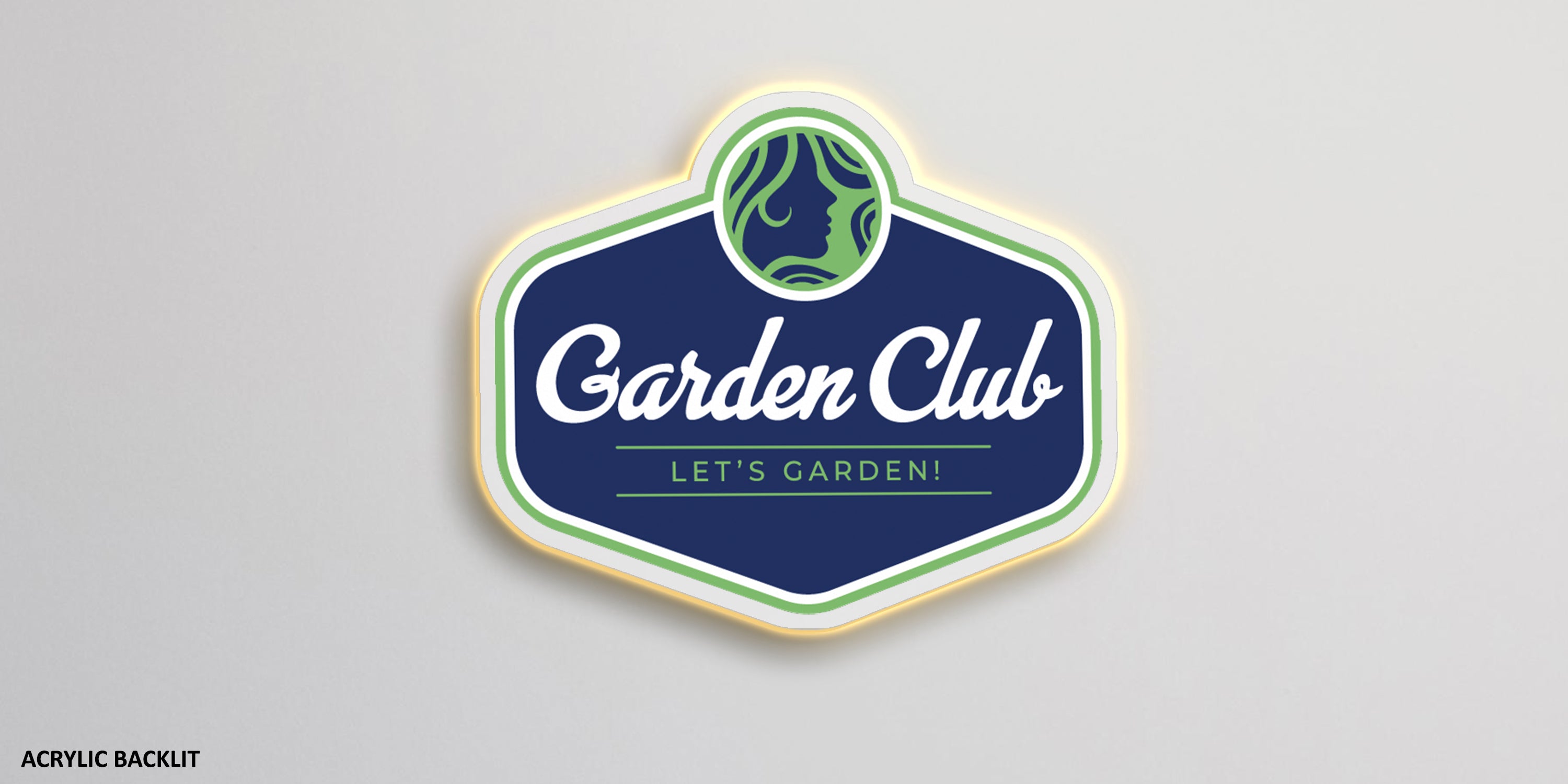 Custom Acrylic Backlit Sign for Andrew Gruver