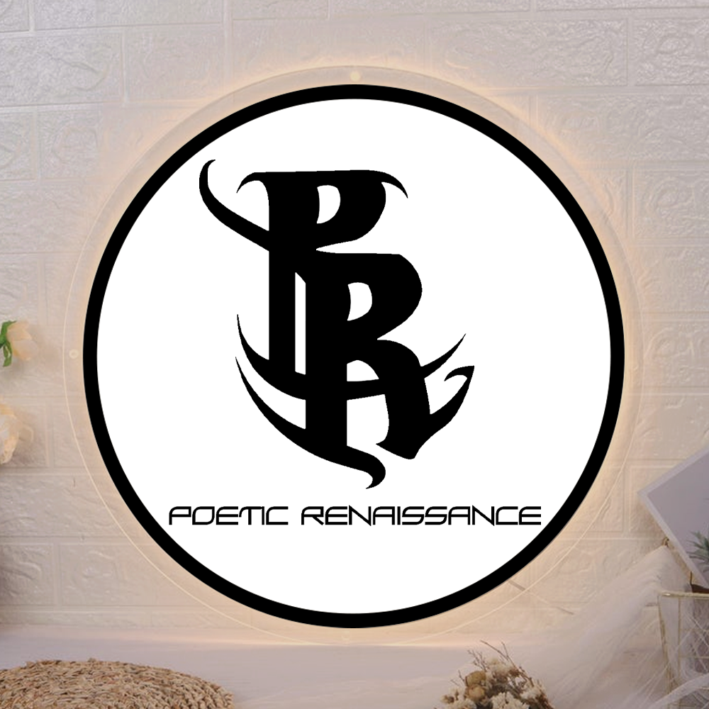 Custom Acrylic backlit Sign for Poetic Renaissance - Nova Pro Signs