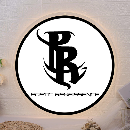 Custom Acrylic backlit Sign for Poetic Renaissance - Nova Pro Signs