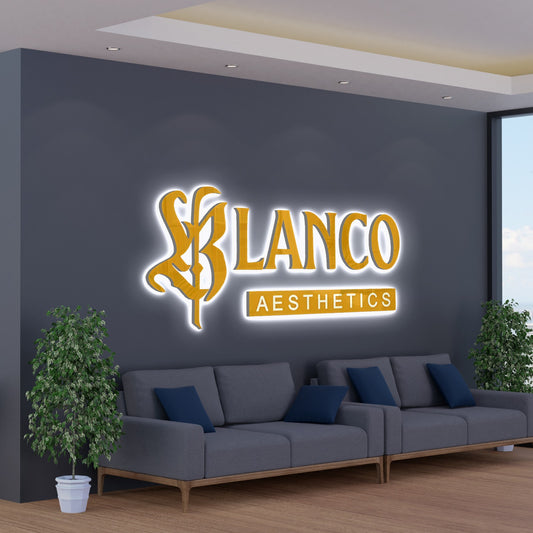 Custom Indoor 3D Metal Business Sign for Brittney Blanco