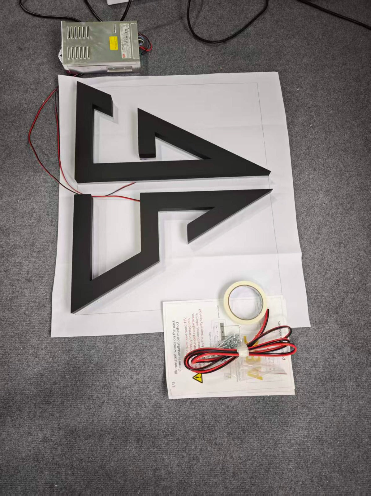 Custom 3D Metal backlit Sign for Thiago Machado