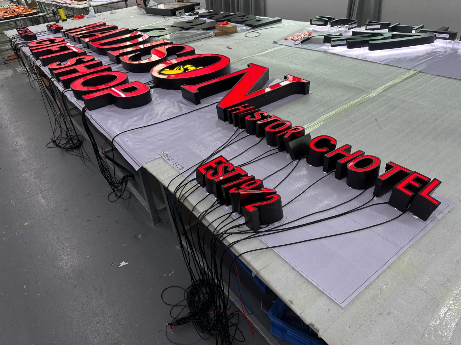 Custom 3D Channel Letter Frontlit Sign for Garrett Ostler - 50% Remaining