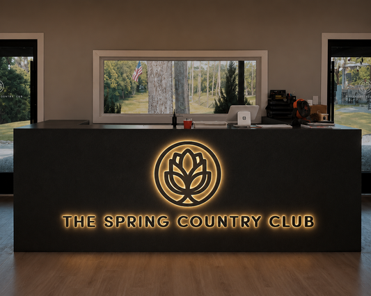 Custom 3D Metal Backlit Sign for Daniel