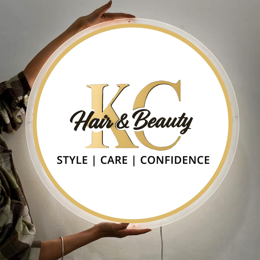 Custom Acrylic backlit Sign for Kirenia