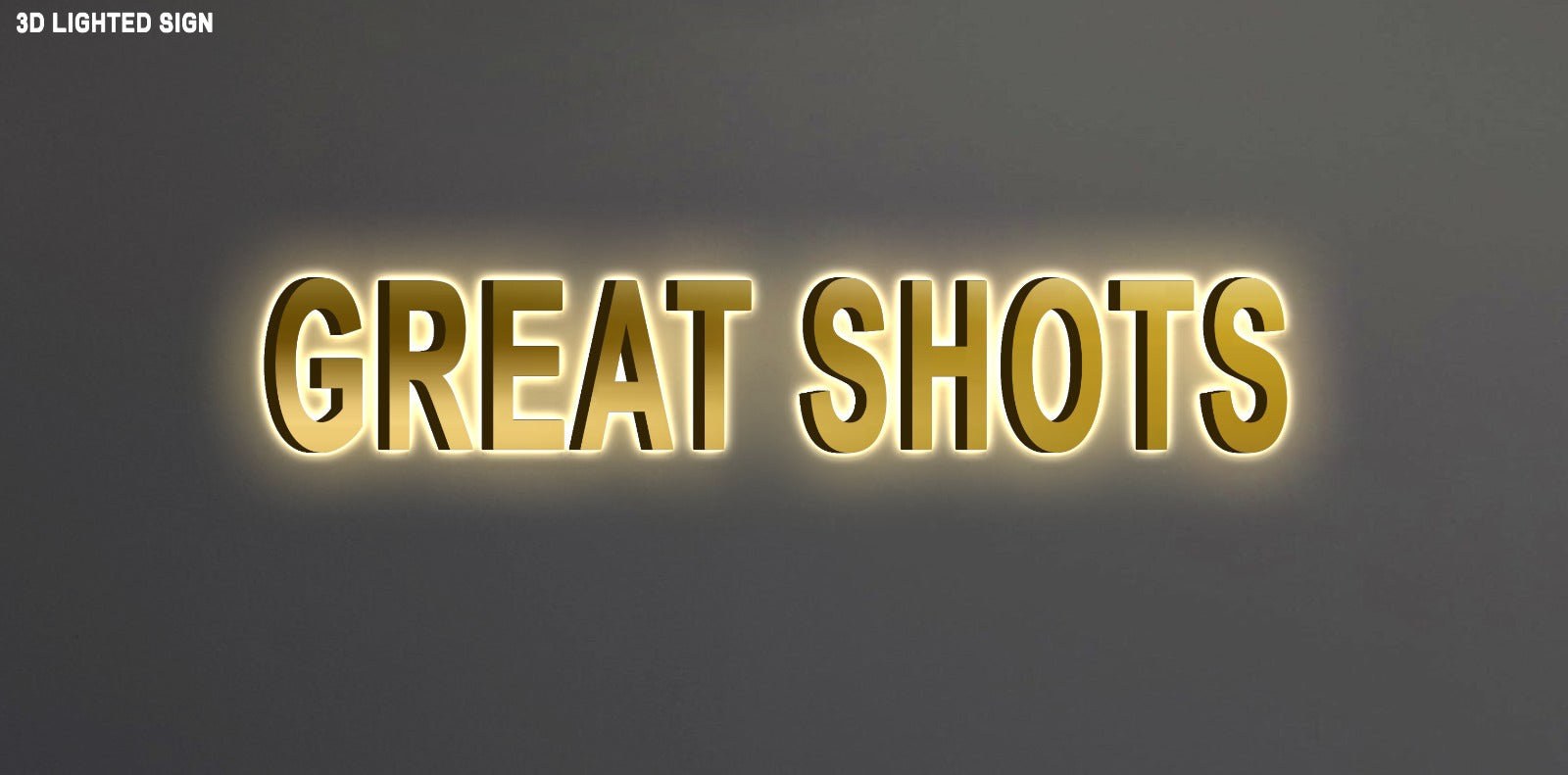 Custom 3D Metal Backlit Sign for Dave - Nova Pro Signs