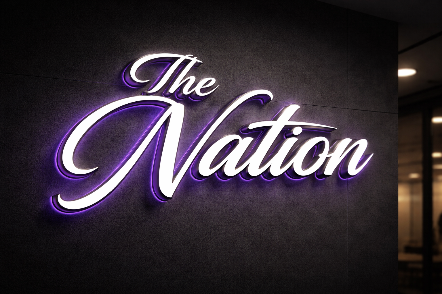 Custom 3D Metal Backlit Sign for Britt Dolan - Nova Pro Signs