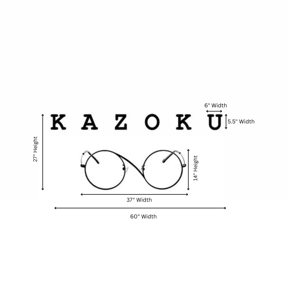 Custom 3D Metal Sign for K A Z O K U