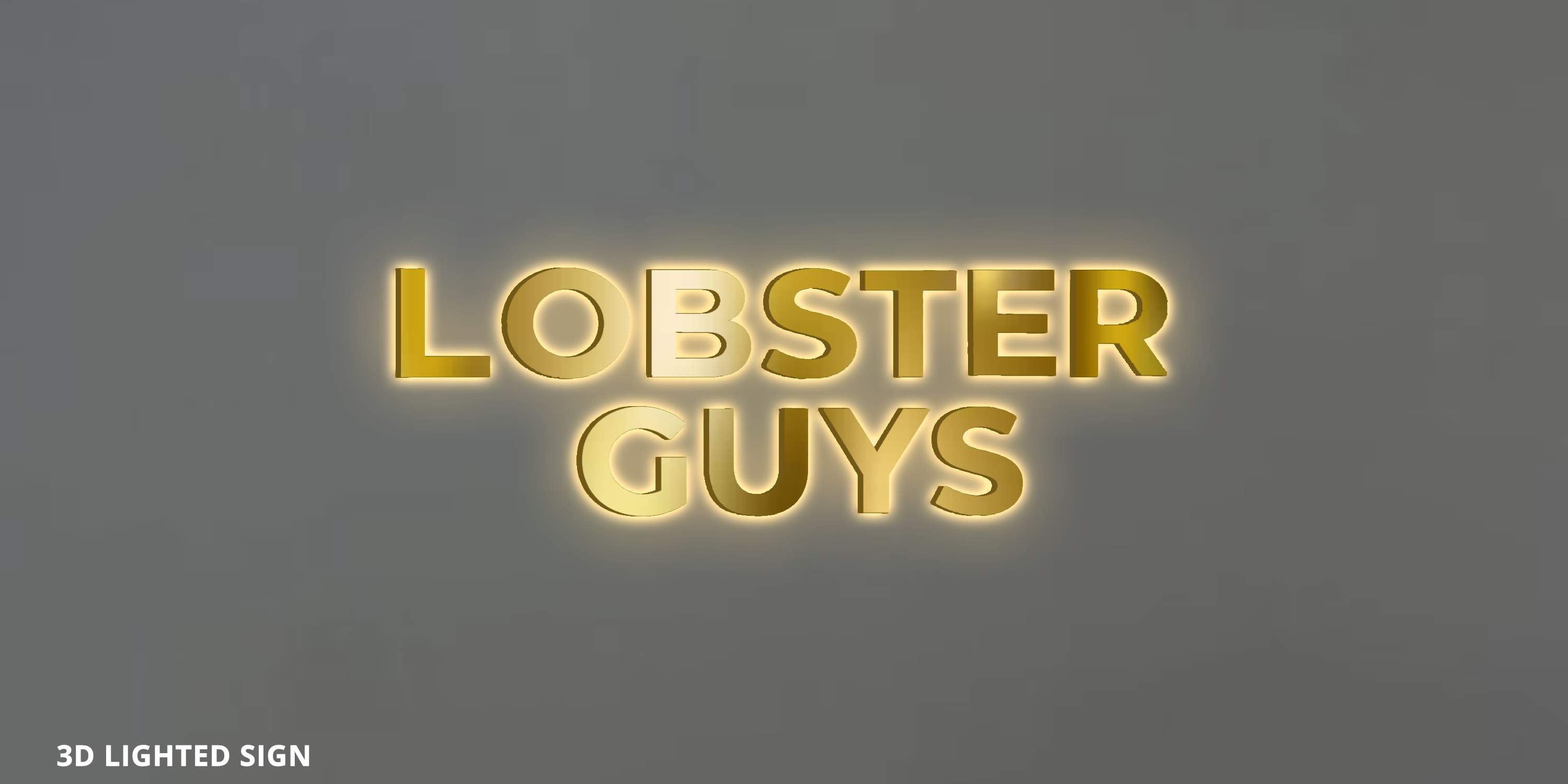 Custom 3D Metal Backlit Sign for Michael Anthony