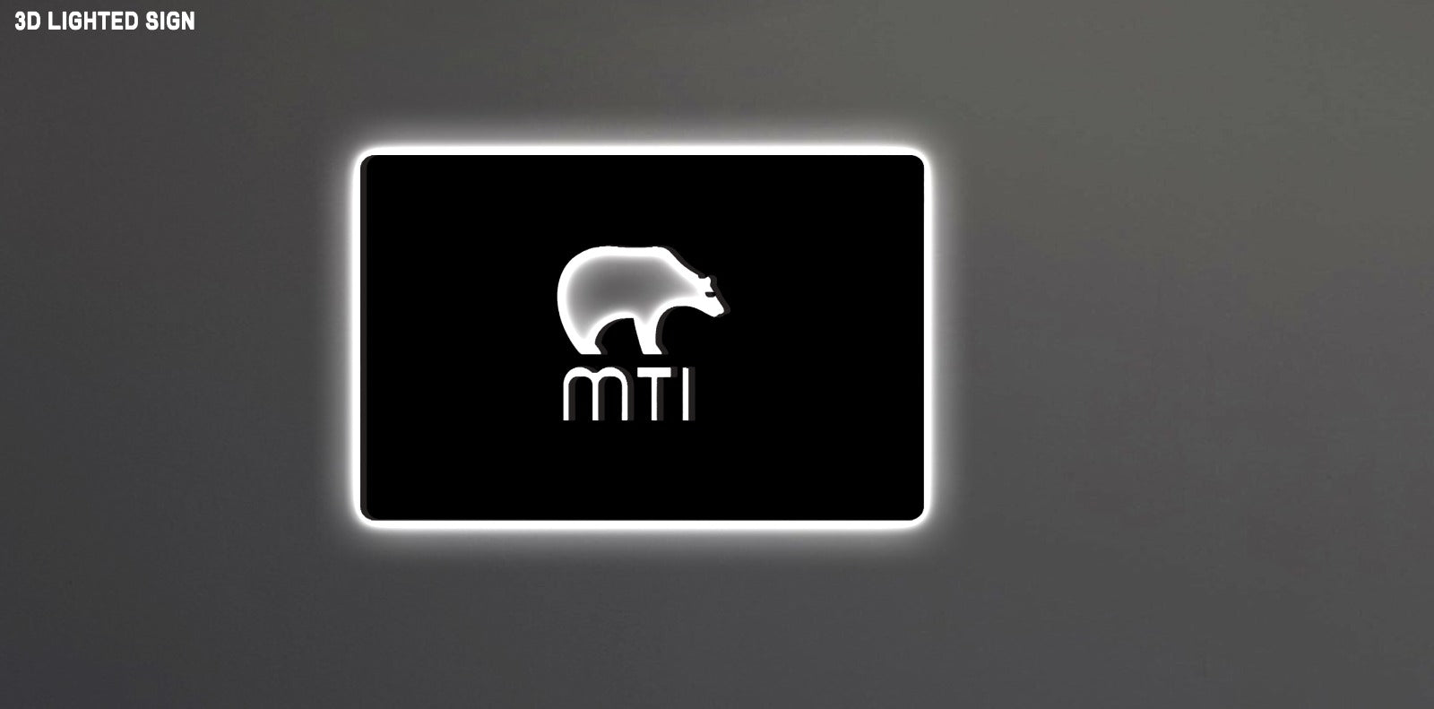 Custom 3D Metal Backlit Sign for Cameron Julian