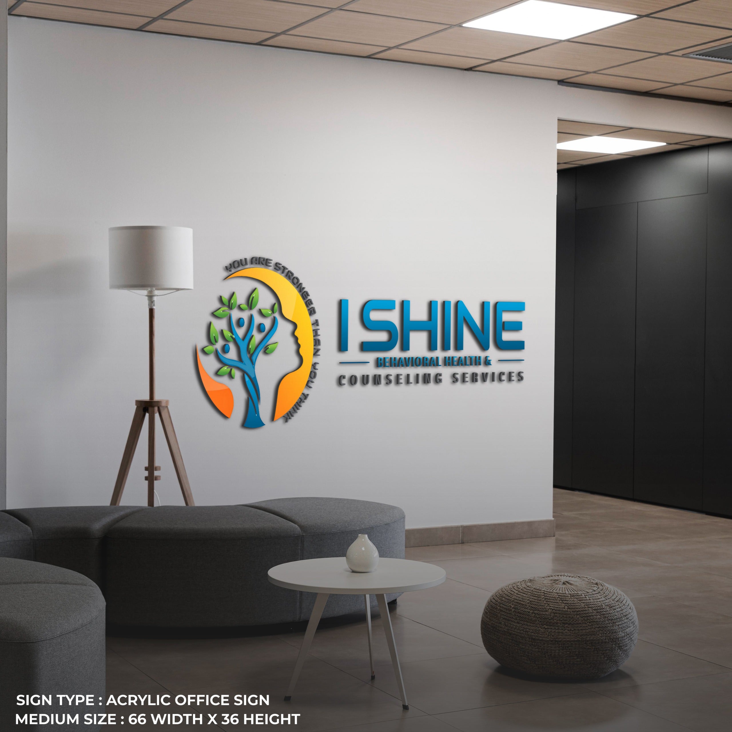 Custom 2 Acrylic Office Signs for Rahul Patel