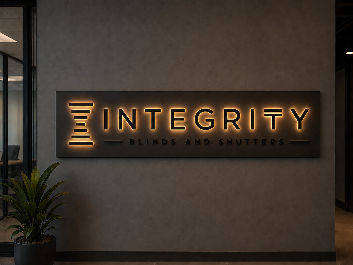 Custom 3D Metal Backlit Sign with Backboard for Julia Beals