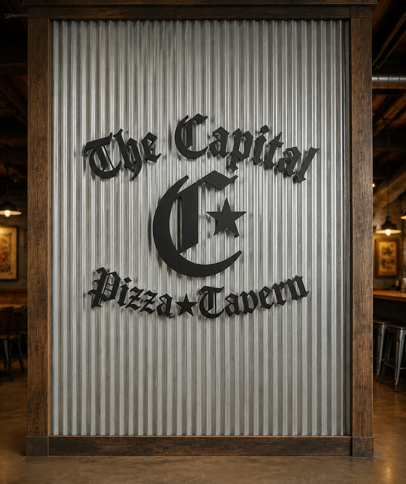 Custom Metal Building Sign for Briley Rascoe