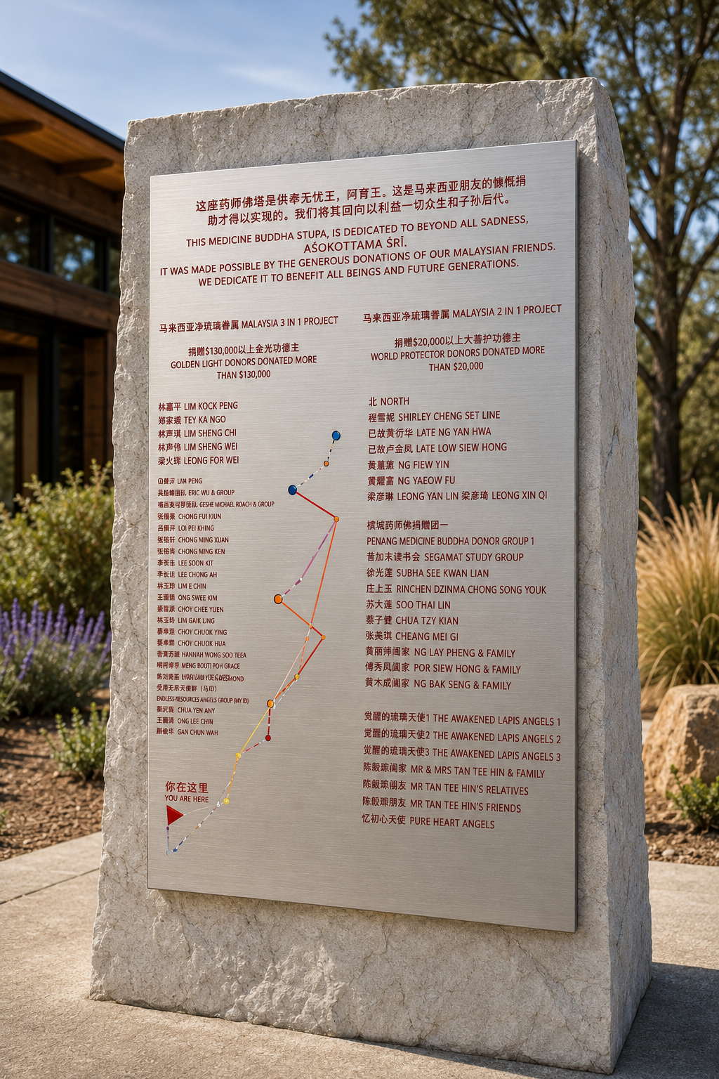 Custom fabricated Premium Multi-Panel Stainless Steel Sign for Bob Clements