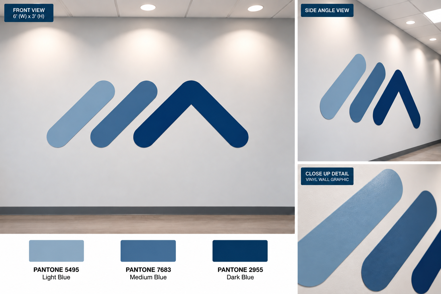 Custom 3D Metal Backlit Sign and VINYL for BRIO Real Estate