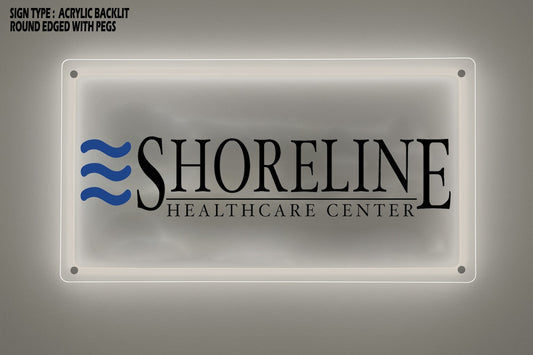 Custom Acrylic backlit Sign for Sheilla Ortiz