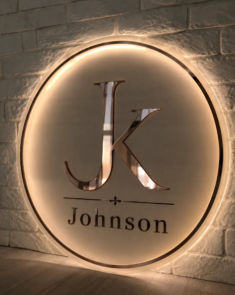 Custom Acrylic backlit sign - Raised letters for Kaci Griffith