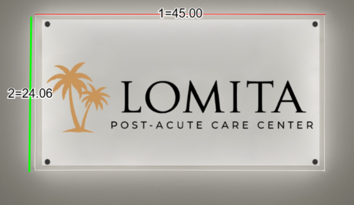 Custom Acrylic backlit Sign for Lomita Post Acute Care Center - Nova Pro Signs