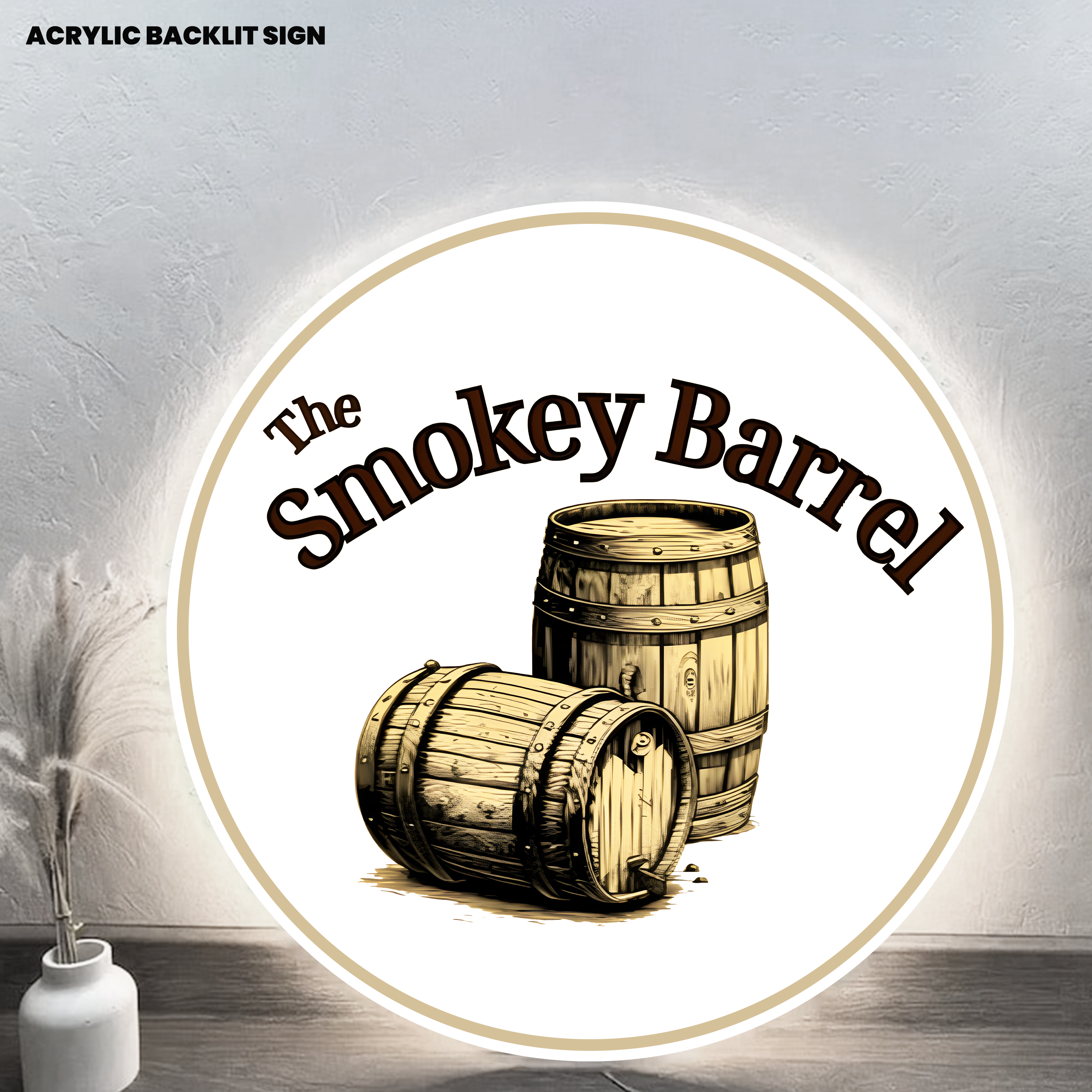 Custom Acrylic backlit Sign for Joshua Berryman - Nova Pro Signs