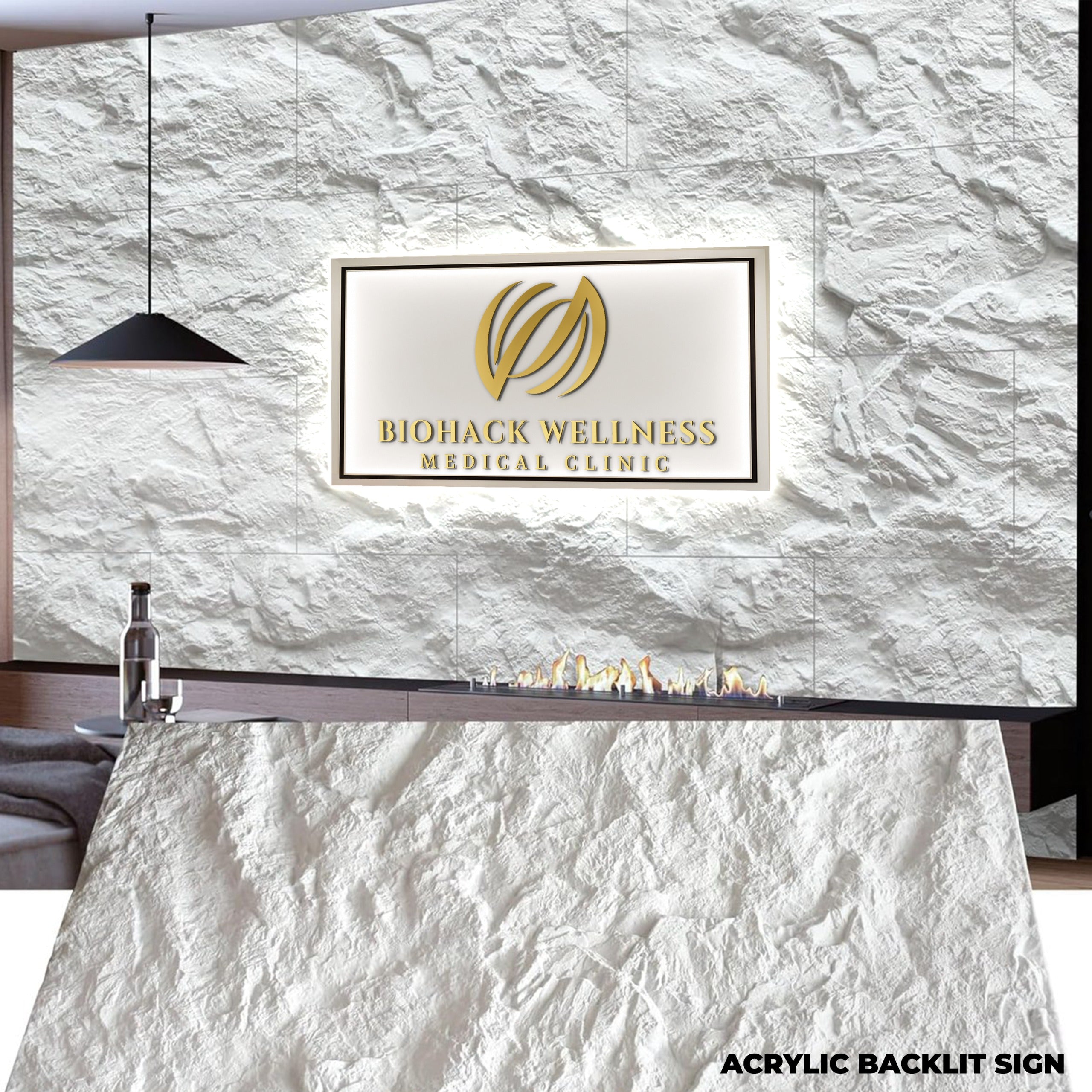 Custom Acrylic Backlit Sign for Annabell Catania - Nova Pro Signs